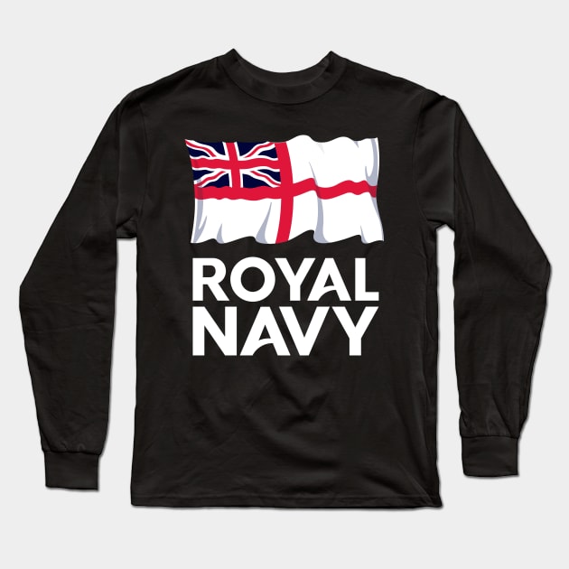 Royal Navy Logo Long Sleeve T-Shirt by Mandra